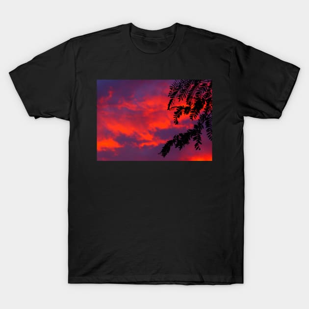 Neon Sunset Clouds T-Shirt by 1Redbublppasswo